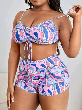 Conjunto De Biquíni Plus Size 3 Peças Dassa